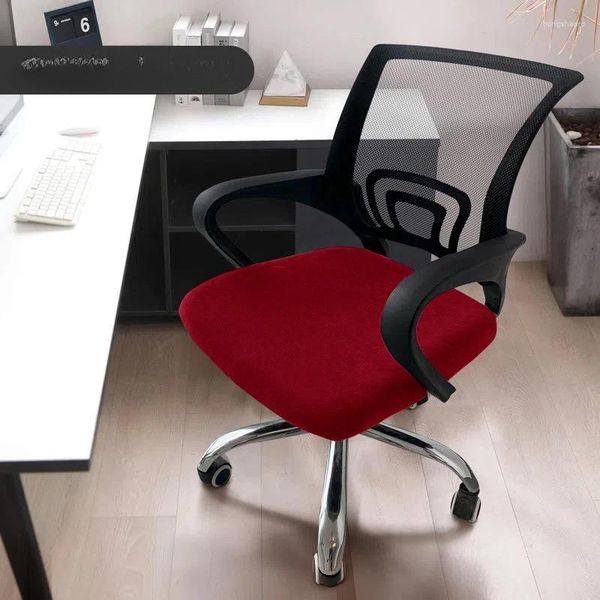 Cadeira cobre prata veludo mesa de escritório e capa toda a temporada universal almofada elástica sillas de oficina
