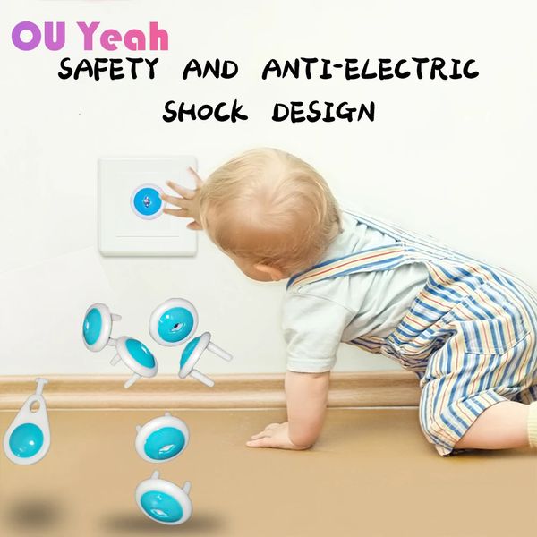 Schutz Russisch EU EU European Euro Security Child Electric Socket Outlet Plug zwei Phase Safe Lock Cover Baby Kids Safety 231227