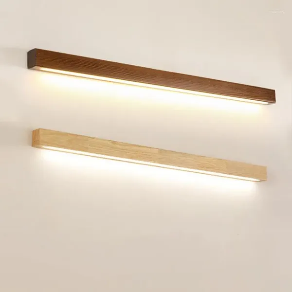 Lâmpada de parede LED de madeira 3 muda de cor Luz longa para o quarto da sala de estar superficial sofá de fundo de fundo de fundo de fundo de fundo