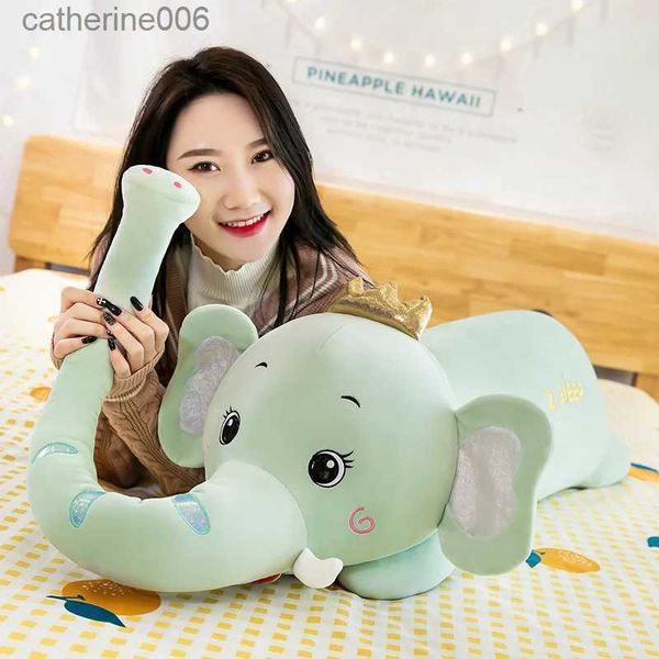 Gefüllte Plüschtiere, lustiger Elefant mit langer Nase, Plüschtier, Kuscheltiere, Plüschtiere, Kissen, Kawaii, weiche Babyumarmung, Schlafpuppe, Heimdekoration, Kindergeschenk, L231228