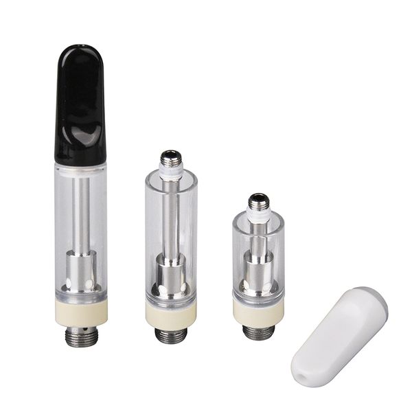 Tek Kullanımlık Cam Tank Th205 Th210 Atomizer 510 İplik Kartuşu 0.5ml Kalın Yağ Seramik Bobin ucu için 1.0ml STROPS PK M6T G2 G5 V9