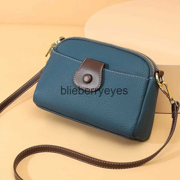 Bolsas de ombro femininas bolsa de couro genuíno designer de luxo crossbody simples grande capacidade bolsas femininas alta qualidadeblieberryeyes