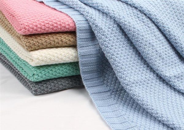 Neugeborenen Swaddle Wrap Decken Baby Decke Gestrickte Super Weiche Kleinkind Infant Bettwäsche Quilt Für Bett Sofa Korb Kinderwagen Blankets1326318