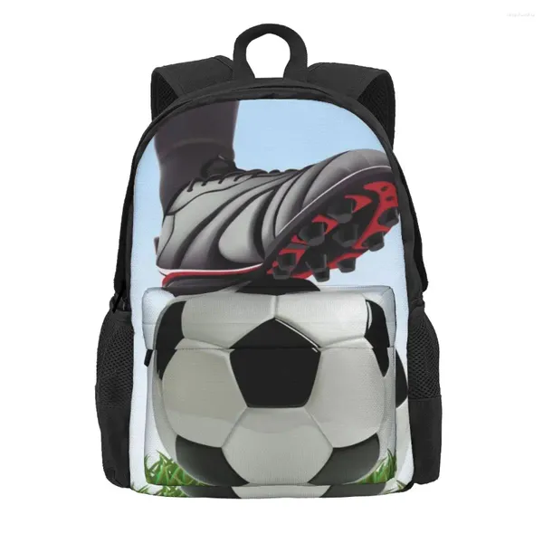 Sırt çantası futbol topu futbolcu çim spor unisex polyester üniversite sırt çantaları dayanıklı zarif lise çantaları sırt çantası