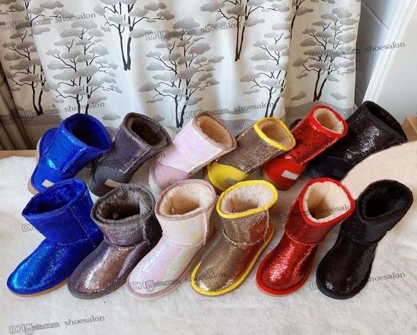 2023 Designer lia lian shoes boots women womens men winter snow Takato Glitter ry satin boot ankle Punk booti4307522