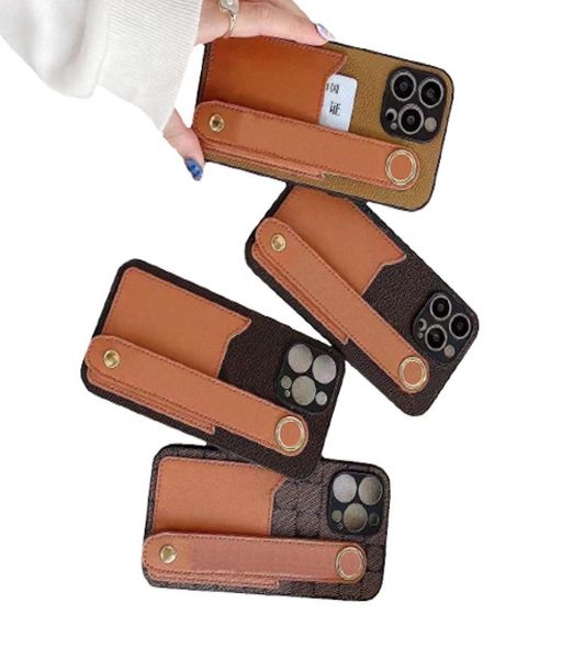 Модельерские чехлы с цветочным узором в сетку для iPhone 14 13 11 Pro 12 7 plus 8 plus X XR XS Max чехол для мобильного телефона с держателем для карт 9042893