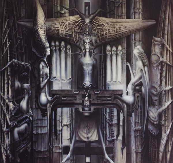 Poster d'arte HR Giger Li II Poster Fabric 40QUOT X 24QUOTDECOR066991802