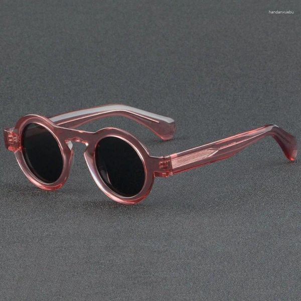 Occhiali da sole alla moda retrò polarizzati da uomo e da donna rotondi antiriflesso occhiali da turismo occhiali da guida UV400