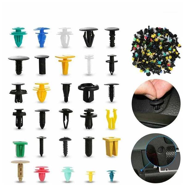 Pezzi di clip per auto viti di fissaggio paraurti decorazione interna plastica automatica miscelazione casuale plastica universale