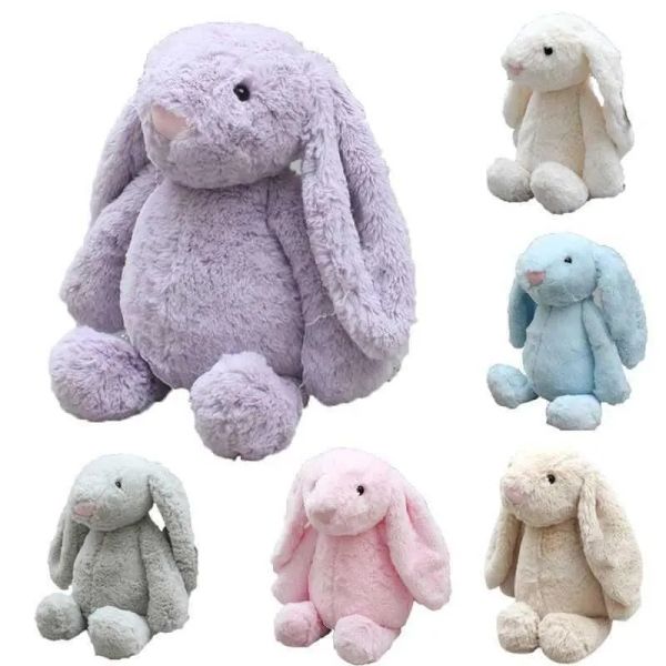 Bunny 12 polegadas Páscoa 30 cm de pelúcia boneca criativa de brinquedos criativos de orelha longa coelho crianças crianças bebê dia dos namorados aniversário 1228