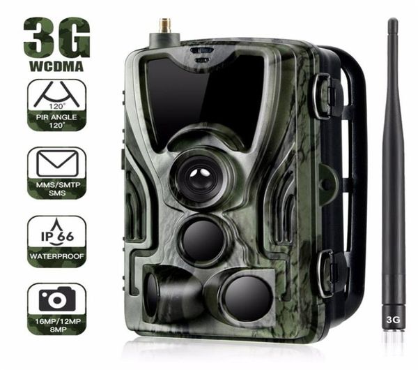 Suntek HC801G 3G MMS SMTP SMS Trail camera Fotocamera da caccia 940nm IR LED po trappole 16MP 1080p HD visione notturna scout telecamera per animali2863771453