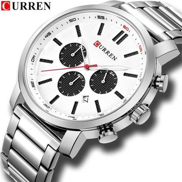 Top Marke Luxus herren Uhren Datum Uhr Männer Sport Timing Uhren CURREN Herren Quarz Casual Armbanduhr Relogio Masculino241n