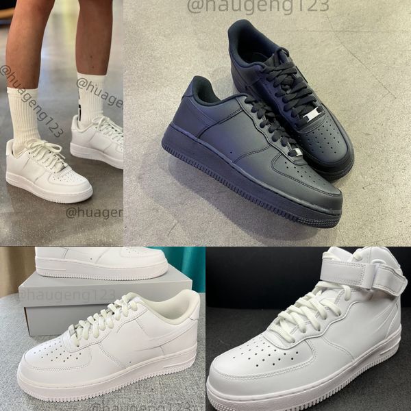 Sneakers Forces1 Designer Schuhe Luft lässige Schuhe Laufschuhe Outdoor -Schuhe Airforce1 -Stil Seltene Schuheuniversität Klassisches, weiß schwarzes schwarzes Hummer OK