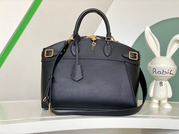 10A Spiegelqualität Designer Tasche 36cm Lock It Mm Bag Damen Messenger Bags Luxurys Top Griff Handtaschen Schwarze Geldbörse Schulter -Leder -Gurtbeutel