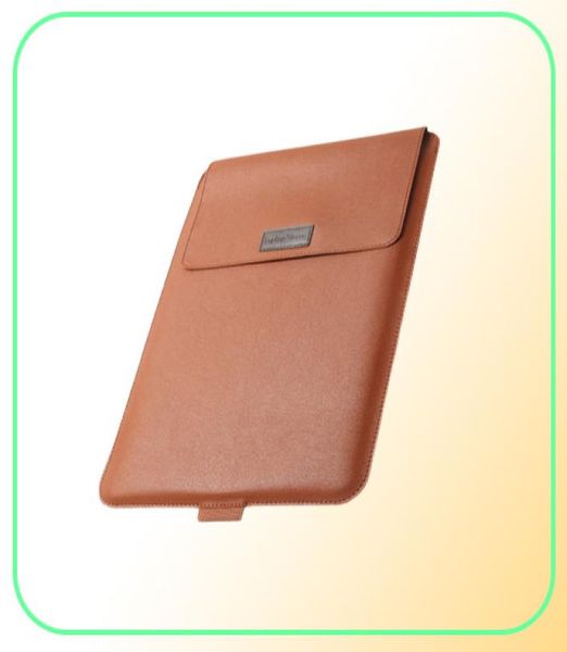 Laptoptasche Hüllentasche für MacBook Air 11 12 13 Pro 15 Handtasche 133 Zoll 154 Zoll 156 Zoll Zoll PU-Leder Notebook-Abdeckung Dell2873981