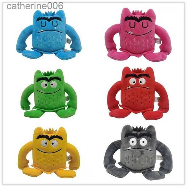 Gefüllte Plüschtiere 6 teile/satz 6 Farben Kawaii Die Farbe Monster Plüsch Puppe Kinder Monster Farbe Emotion Plushie Stofftier Für Kinder Geburtstag GeschenkeL231228