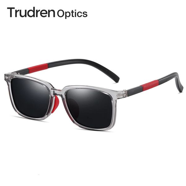 Trudren Kids TR90 Unzerbrechliche rechteckige Sonnenbrille für Kinder Jungen UV400 polarisierte Sonnenbrille Flexible Frühlingsscharniere 2002 231227