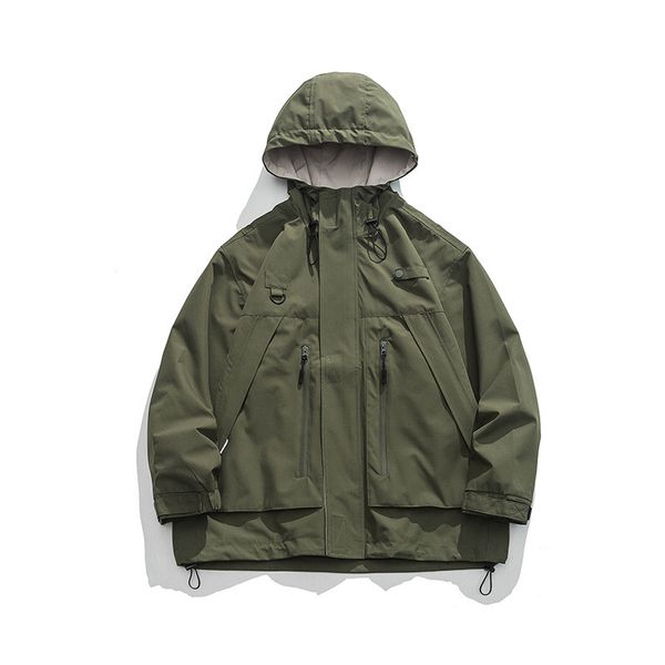 Abito d'assalto in stile giapponese, giacca autunno/inverno, giacca da uomo, abbigliamento da uomo outdoor, giacca funzionale in cotone alla moda, giacca in cotone