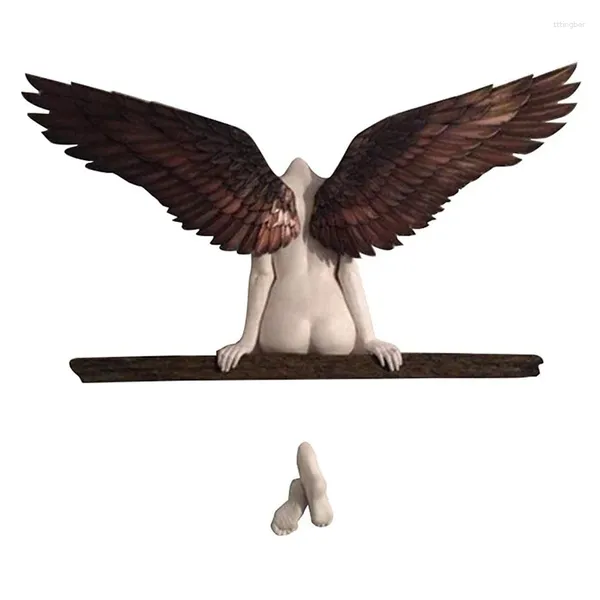 Наклейки на стенах Ангел скульптуры для украшения современная 3D Статуя гостиная или спальня друзья для семьи D6