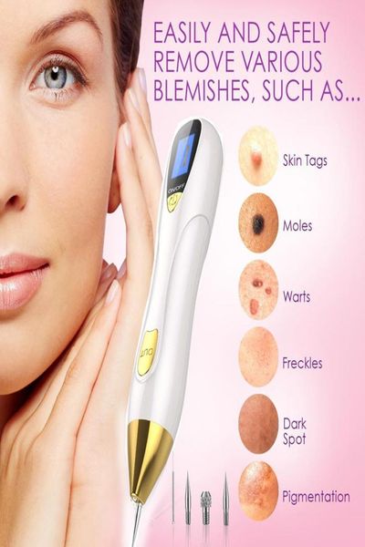 LCD Plasma Pen Mole Tattoo Entferner Gesichts Schönheit Sommersprosse Wart Dot Dark Spot Entfernung Stift für Gesicht Hautpflegemaschine6293191