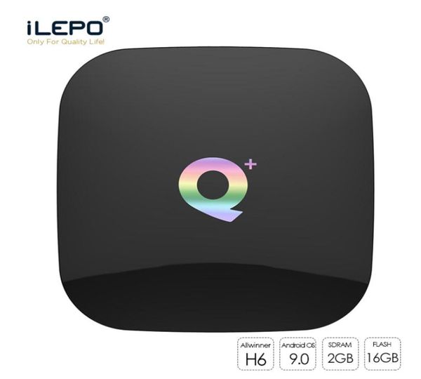 Q Plus Android 90 TV Box H6 Quad Core 4GB 32GB 64 GB Smart Media Player 4K 24G WiFi Supporto Bluetooth1455555