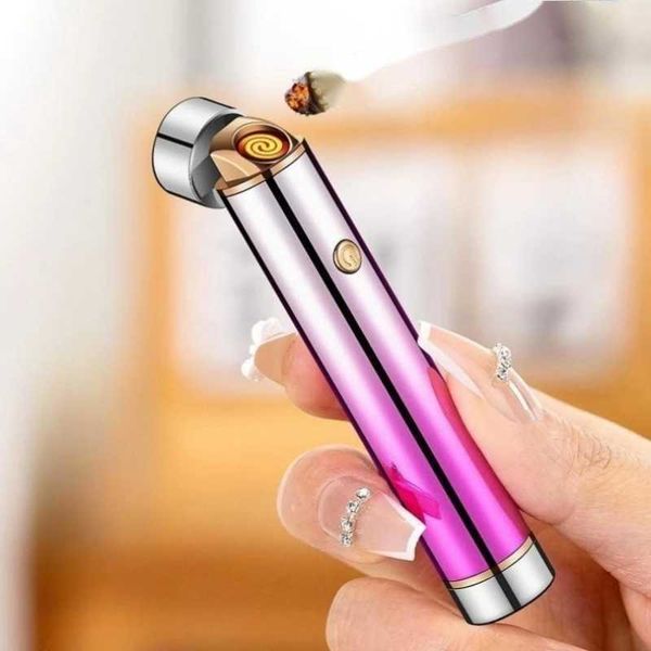USB электрическая металлическая вольфрамовая катушка прикуривателя, креативная звездная ветрозащитная беспламенная зажигалка, аксессуары для курения