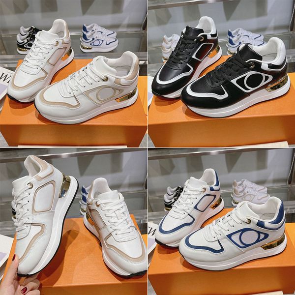 Neo Run Away Sneakers 1ACGM famoso designer mulheres atualizar tênis de volta tom de ouro spoiler sola em forma de cunha escondida palmilha sapatos de plataforma