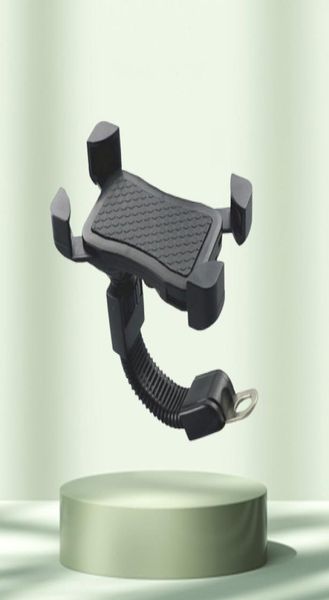 Suporte do telefone da motocicleta suporte de montagem espelho retrovisor moto com protetor borda para samsung huawei xiaomi lg8675960