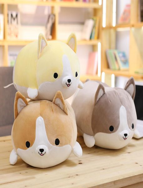 Bemenset Niedliches Corgi-Hund-Plüschtier, gefülltes weiches Tier-Cartoon-Kissen, schönes Weihnachtsgeschenk für Kinder, Kawaii-Valentinstagsgeschenk, 7623111