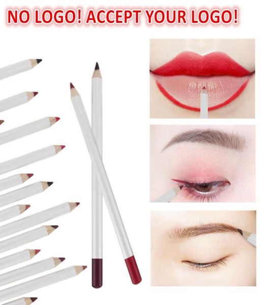 Marka Beyaz Dudak Kalemleri Yok Uzun Süreli Pigmentler Mat Liplinner Su Geçirmez Kaş Pencil Eyeliner Makyaj Aracı You Logo7034775