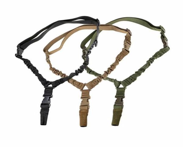 Cintura tattica in nylon multifunzione con imbracatura a un solo punto Cintura regolabile softair con fibbia a sgancio rapido per caccia con fucile Wargame2417224