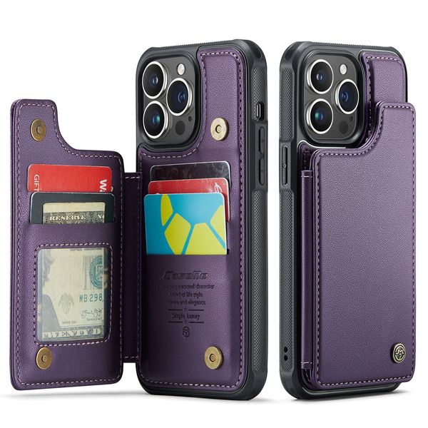 für iPhone 15 Pro Max Wallet Case, iPhone 14 Pro Case 13 12 11 Pro Max mit Kartenhalter RFID-Blockierung für Damen Herren, robuste, stoßfeste Handyhülle mit Ständer