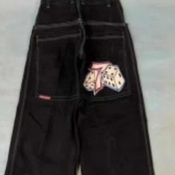 JNCO Jeans Hip Hop Rock Stickmuster Männer Frauen modische Streetwear Retro Haruku High Taille Wide Bein Denimhose 231221