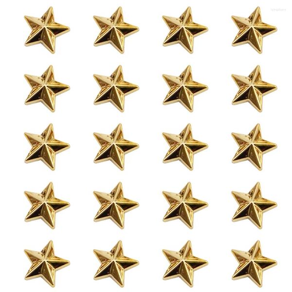 Depolama Şişeleri 200 PCS Akrilik Pentagram DIY Craft Süsler Charm Rhinestones Giyim Yıldız Şekl Dekor Başlıkları Charms şekilli