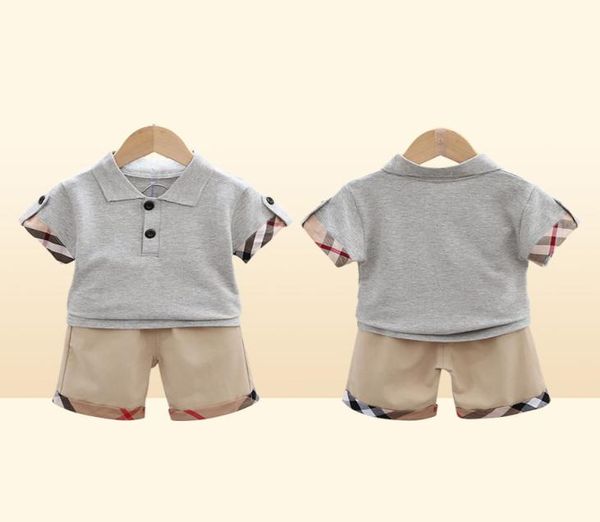 2pcs Boys Summer Olding Set Shorts Shorts Shorts наряды для малышей для малышей на 0-5 лет 5597308