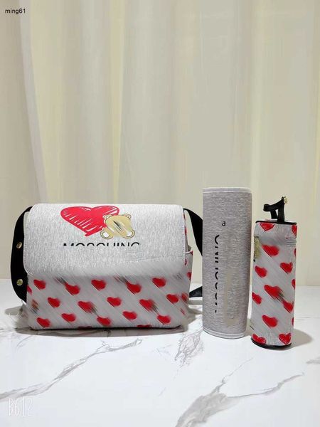 Брендовые детские сумки для подгузников, дизайнерские детские сумки для подгузников, высококачественная сумка для малышей с милым плюшевым мишкой и принтом Dec20