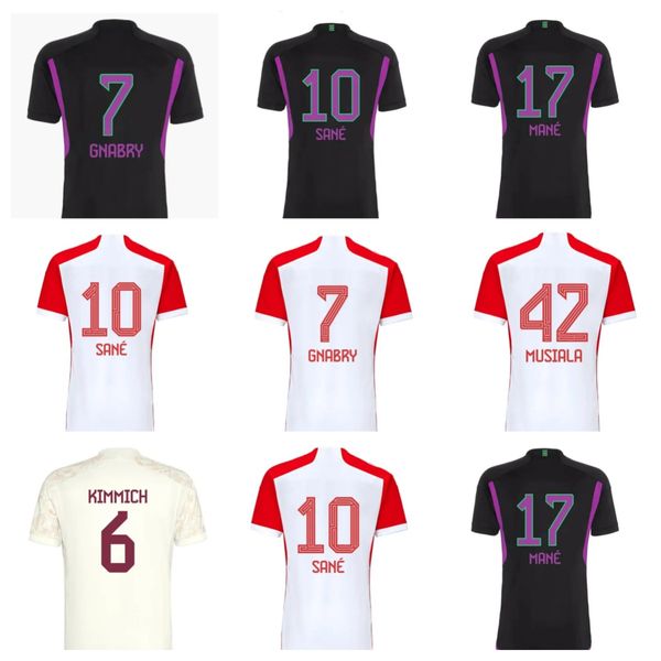 Kane Futbol Formaları Musiala de Ligt 2023 2024 Oyuncu Aklı başında Hernandez Bayerns Münih Gnabry Oktoberfest Muller Davies Kimmich Futbol Gömlek Erkekler