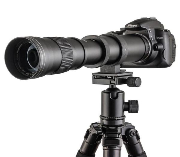 420800mm F8316 Super Telepo Lens Manual Zoom Lens T2 Anel Adaper para Canon 5d6d60d Nikon Sony Pentax DSLR Cameras9691866