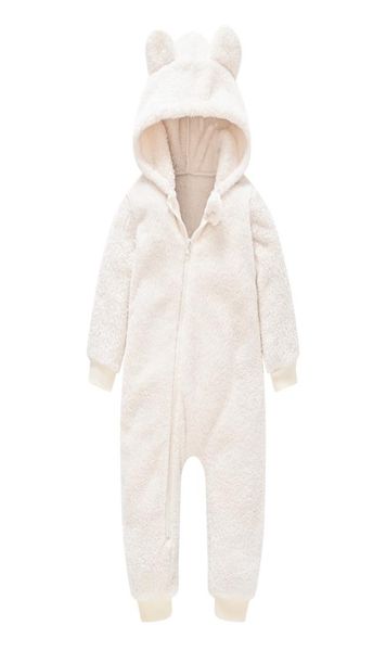 Infantile nouveau-né bébé vêtements fausse fourrure manteau barboteuses pour filles garçons ours hiver chaud épais Snowsuit à capuche épaissi manteau combinaison 205321848