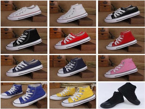 Top novo Brand Kids Canvas Shoes Fashion High - Low Shoes Boys and Girls Sports Sports Designer Shoes e Sports A0015788553