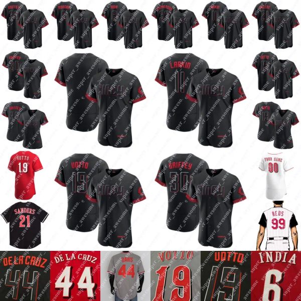 Custom City Connect Jersey de béisbol Joey Votto Tyler Stephenson Hunter Greene Elly De La Cruz Spencer Steer Matt McLain José Barrero Alexis Diaz Jake Fraley