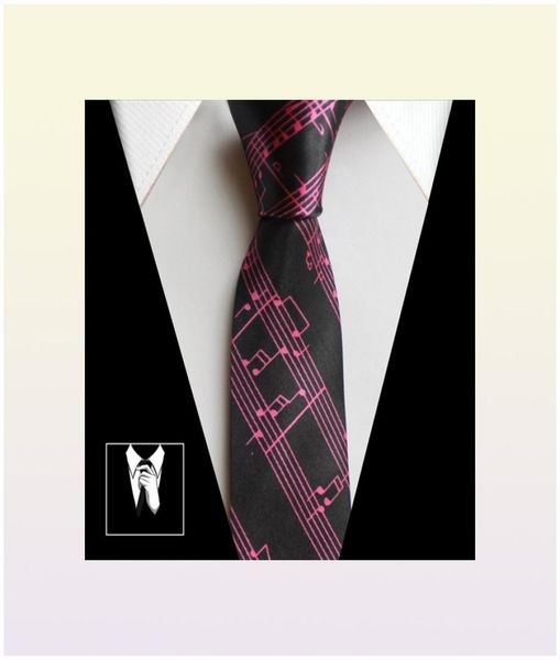 Moda Slim Tie Music Piano Student Neck Tie Ties Gifts For Men Butterfly Shirt Music Tie9671190