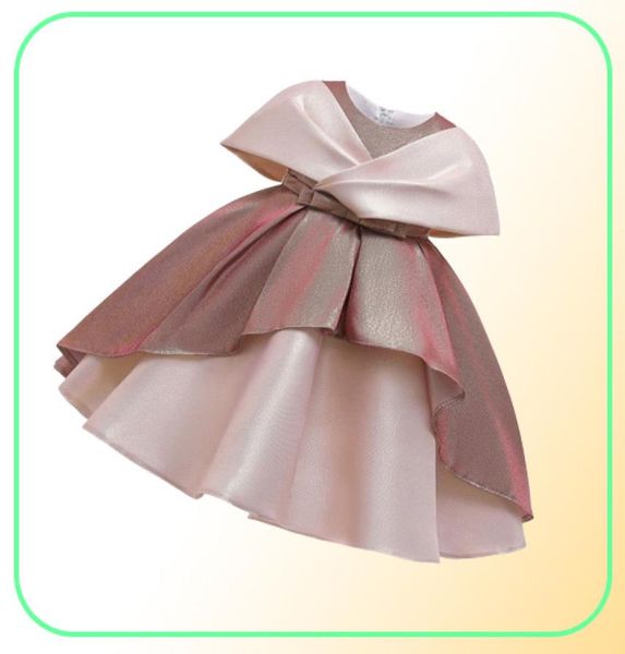 Blume Baby Mädchen Kleid Eröffnungsfeier Kleidung Seide Tutu Party Abend Elegante Mädchen Prinzessin Kleid Kinder Vestidos3240975