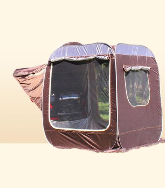 Палатки и укрытия Портативное оборудование Универсальная семейная палатка для внедорожников Открытый автомобильный задний багажник на крыше Yanshen Многофункциональный тент для кемпинга 8876284