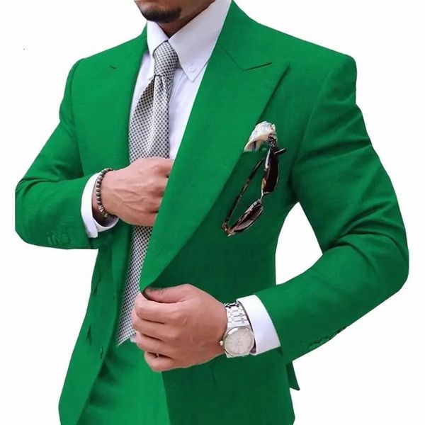 Erkekler Suits Mens Suit 2 adet Nedensel İnce Fit Balo Şampanya Gri Blazer Düğün Damat Smokin 231227 için resmi iş