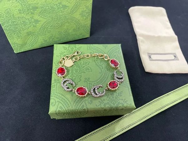 Charme pulseira de luxo para homens mulheres moda pulseira designer jóias cobre com diamante pulseira aniversário de casamento para presente feminino