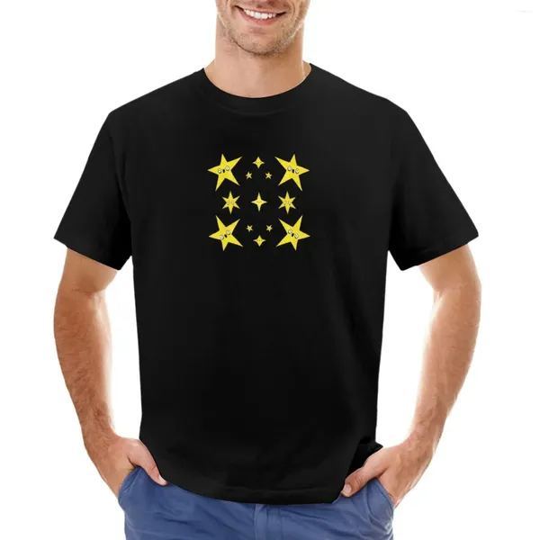Tops cerebbe da uomo T-shirt Happy Stars T-shirt per uomini