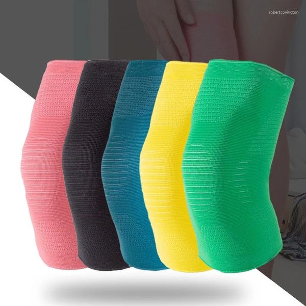 Ginocchiere 2 pezzi Candy Colore a maglia Sport a maglia Basketball Skripping Rope Calore maniche da yoga a prova di ginnastica da yoga a prova di freddo ginnastica