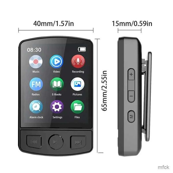 MP3 MP4 Oyuncular 1.8 inç ekran Sport Mp3 Player Clip Mini Walkman Mp3 çalar, destek fm kayıt saati e-kitap yerleşik hoparlör