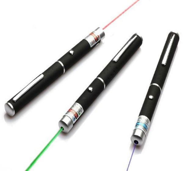 Penna puntatore laser verde da 5 mW 532 nm Montaggio SOS Luci didattiche per la caccia notturna 405 nm Blu 650 nm Rosso2802758